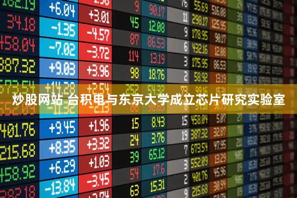 炒股网站 台积电与东京大学成立芯片研究实验室